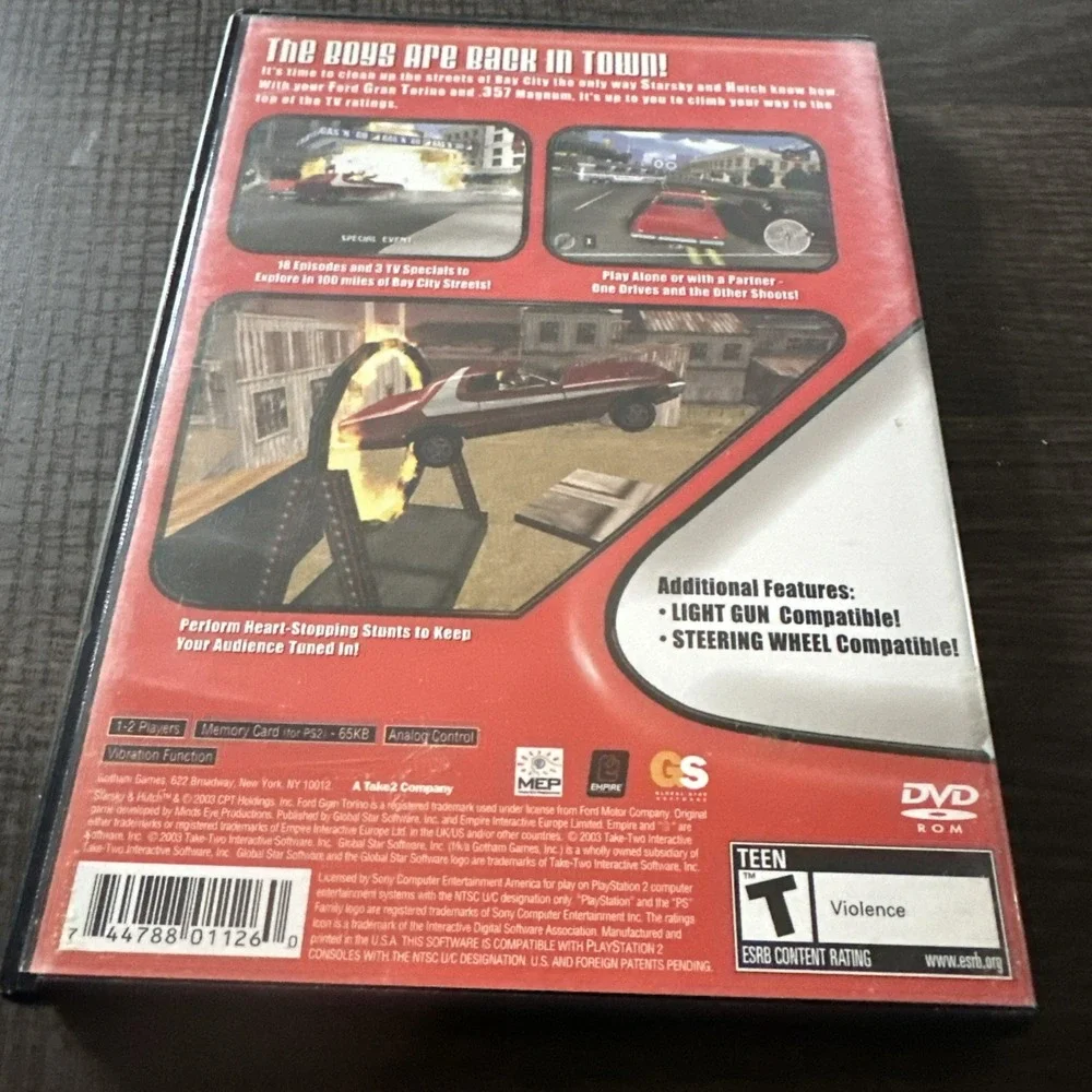 Starsky & Hutch (Sony PlayStation 2,‎ 2003) PS2 With Manual